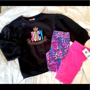 NWT 3 Pc JUICY COUTURE Outfit Set Girls 5